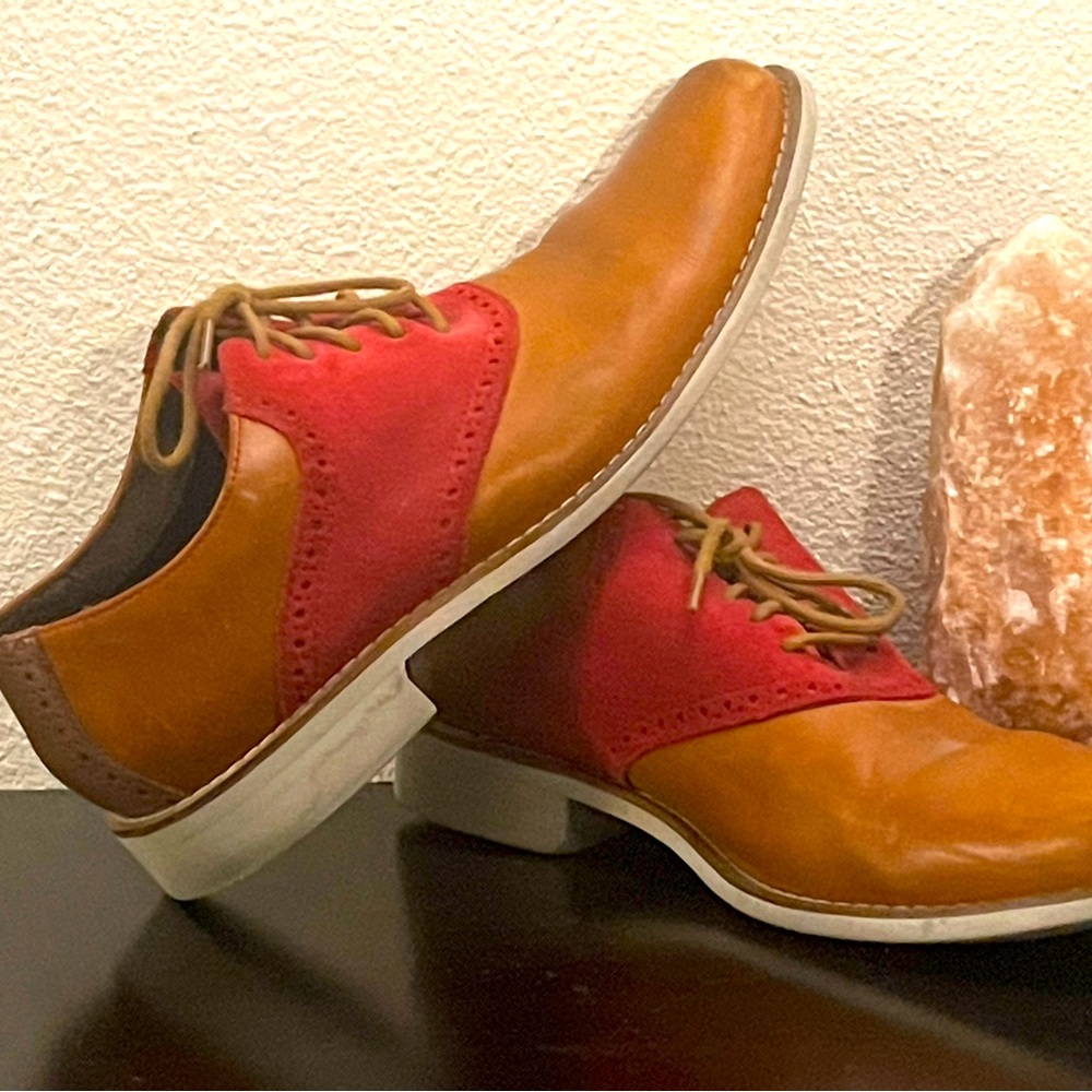 Cole Haan 10.5 Red suede Oxford